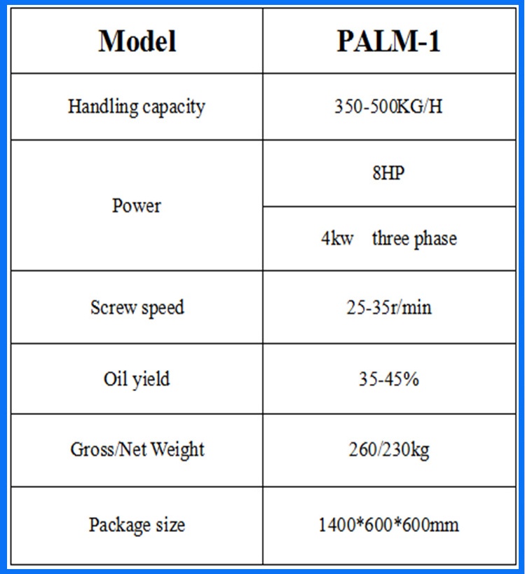 PALM-1 palm fruit oil press(图2) PALM-1 palm fruit oil press(图2)